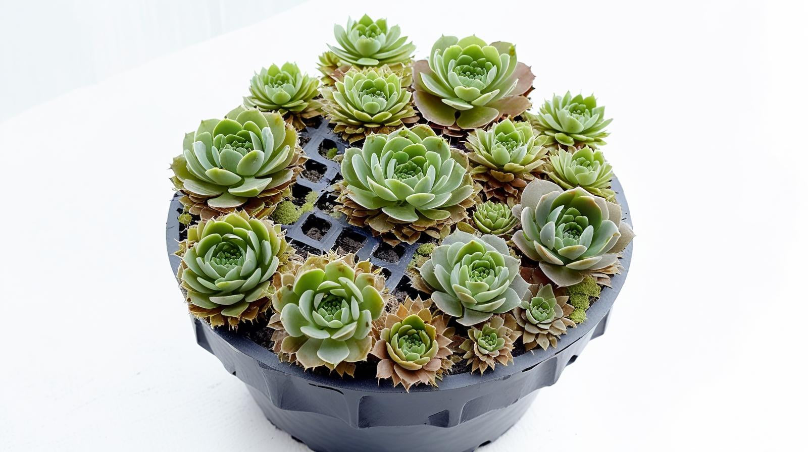 new growth on Succulents Sempervivum Assortment Rooted Starter Plant live succulent from Divine Roots