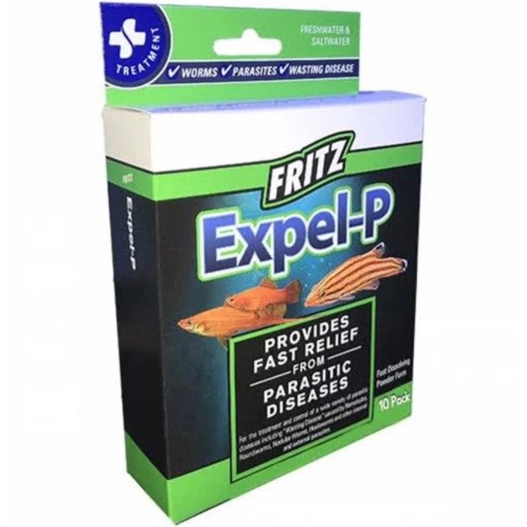 Fritz Expel-P (10 Count) – Internal Parasite Treatment for Freshwater & Saltwater Fish live houseplant from Divine Roots