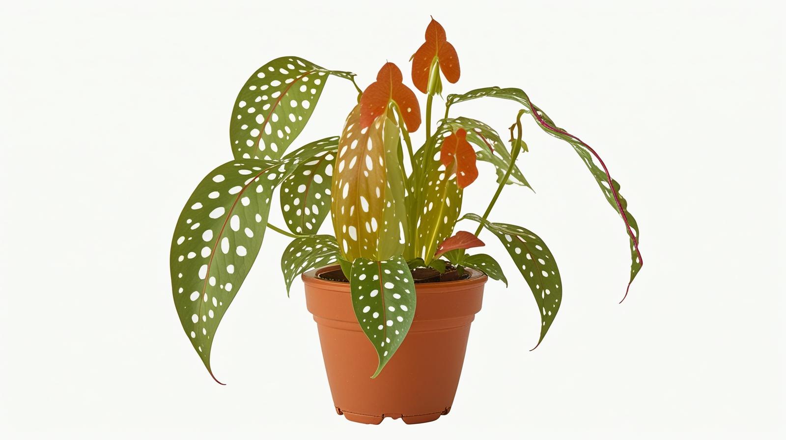 growth pattern of Angel Wing Begonia Maculata Rooted Starter Plant live Begonia from Divine Roots