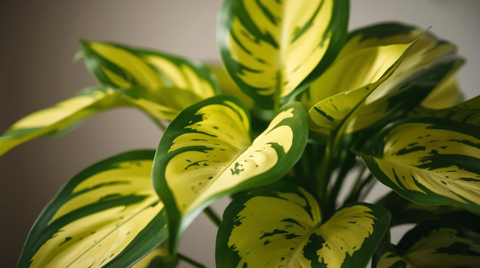 detail shot of Philodendron Malay Gold (Lemon Lime) live Philodendron from Divine Roots