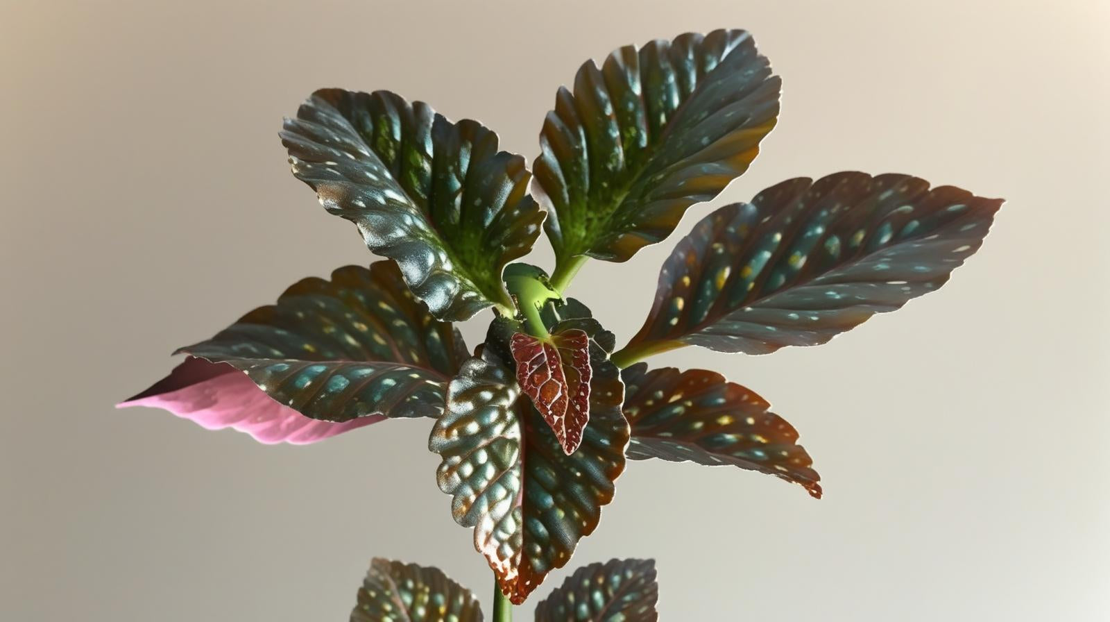 size reference for Angel Wing Begonia Fannie Moser Rooted Starter Plant live Begonia from Divine Roots