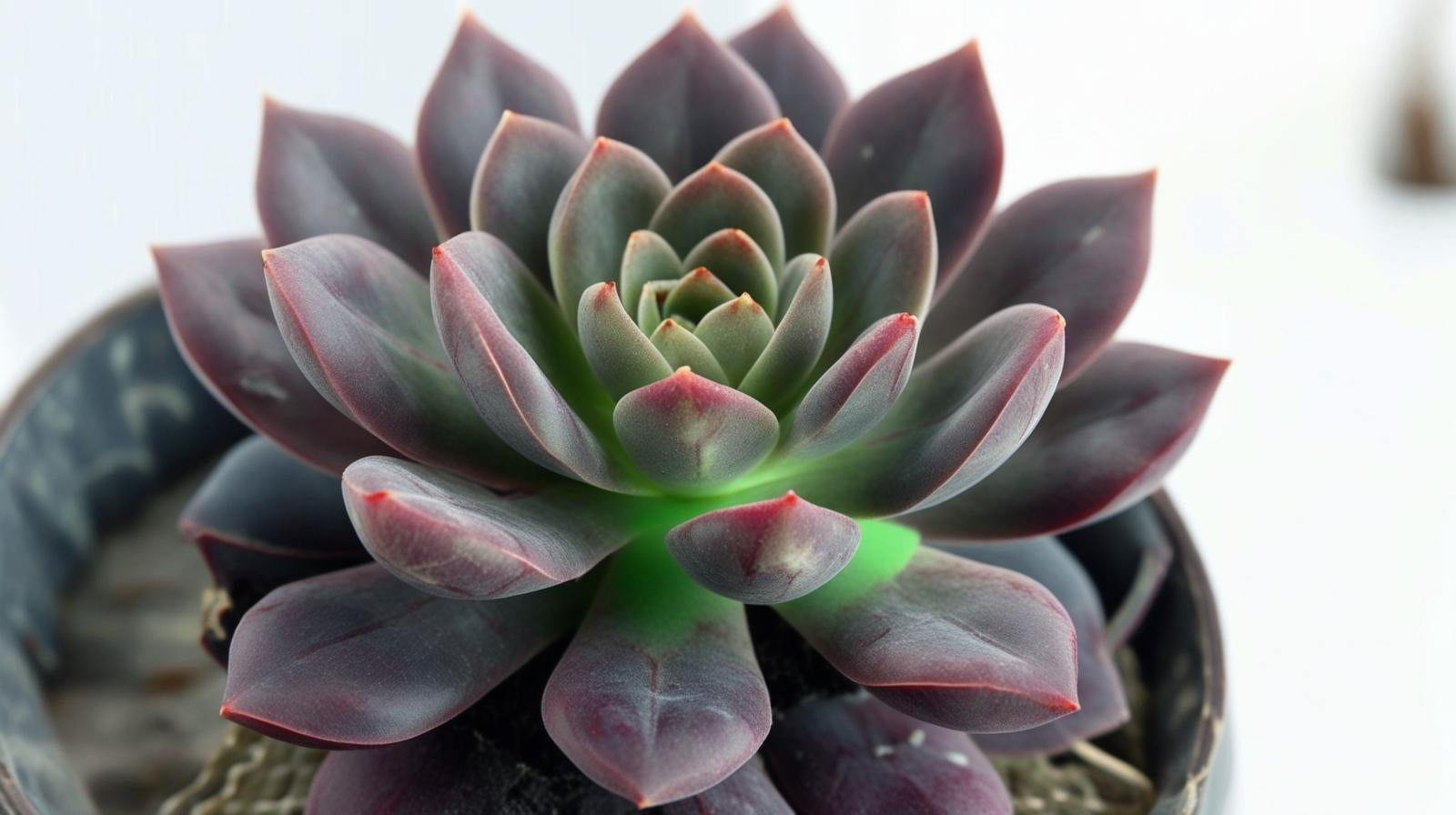 growth pattern of Echeveriaaffinis Black Knight Rooted Starter Plant live succulent from Divine Roots