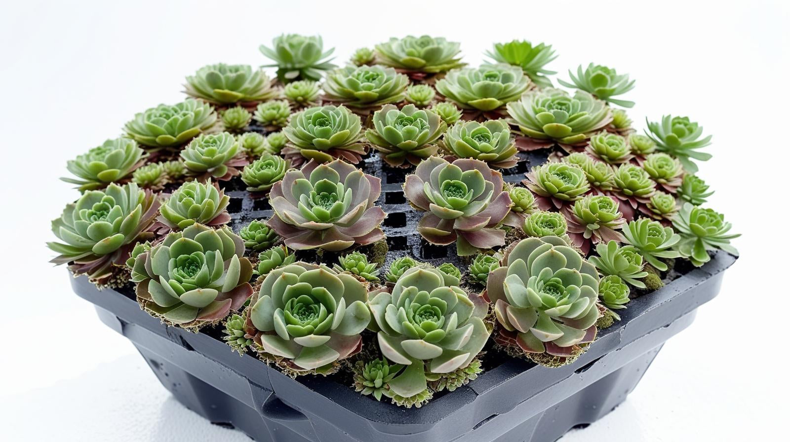 side profile of Succulents Sempervivum Assortment Rooted Starter Plant live succulent from Divine Roots