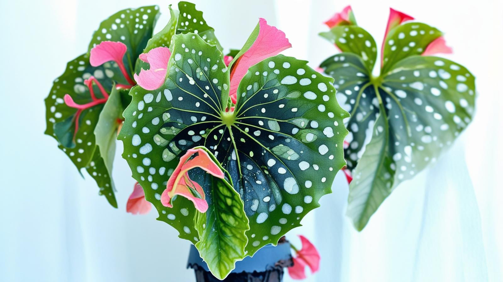 side profile of Angel Wing Begonia My Special Angel live Begonia from Divine Roots