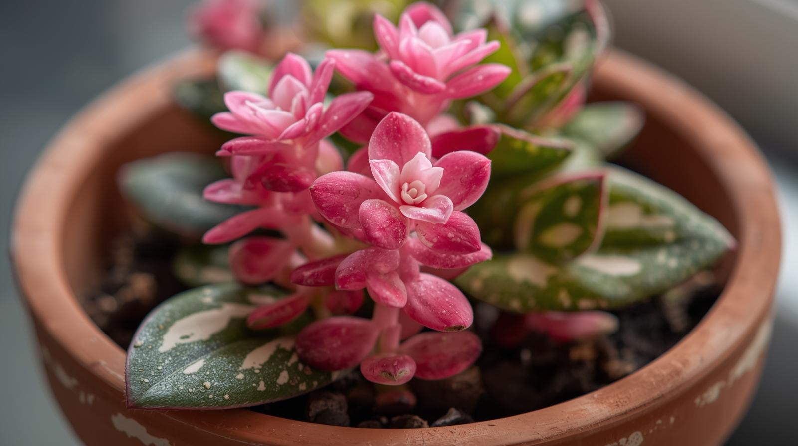 new growth on Episcia Pink Panther Succulent live succulent from Divine Roots