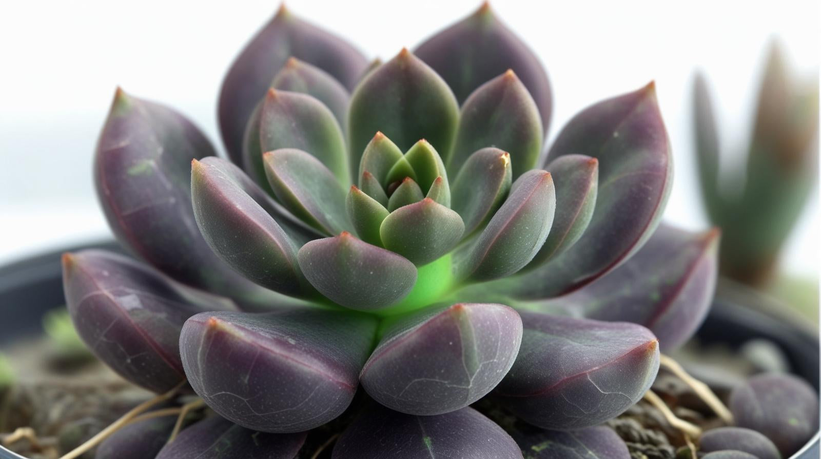 size reference for Echeveriaaffinis Black Knight Rooted Starter Plant live succulent from Divine Roots