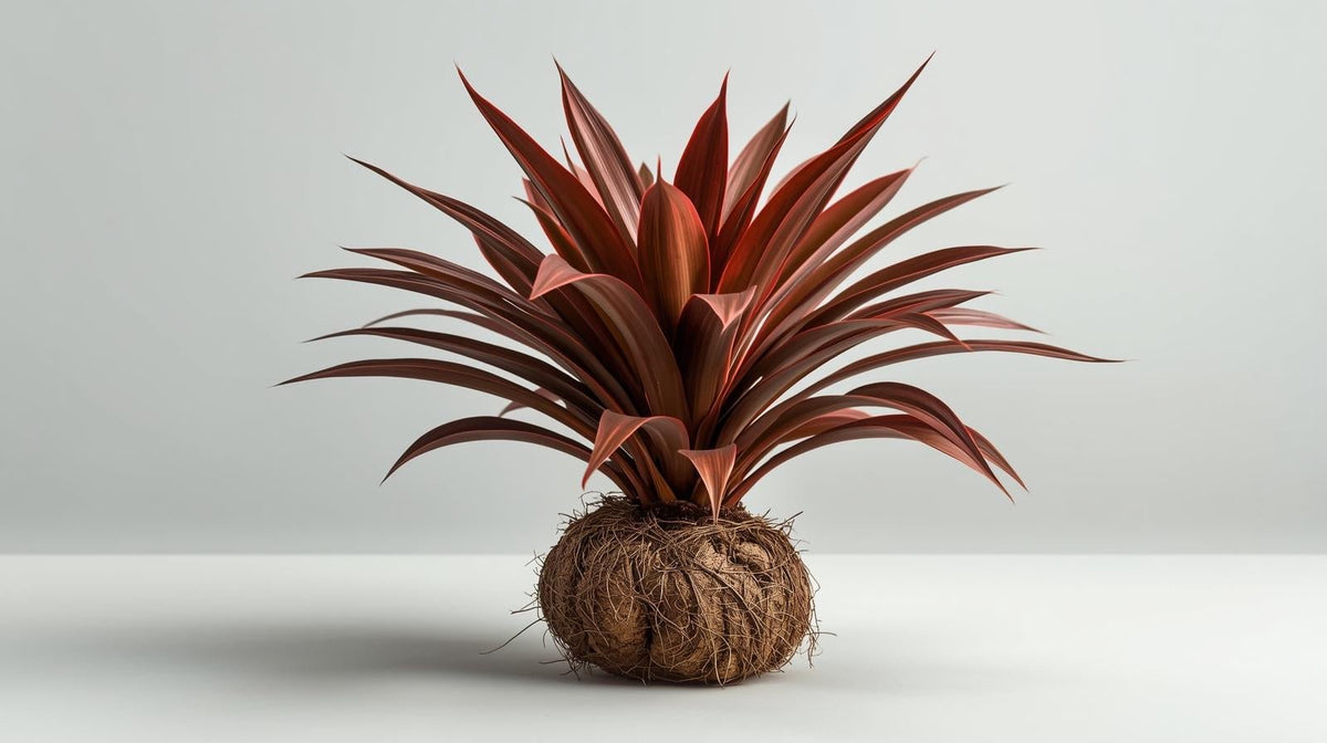 full view of Cordyline Coffee Compacta Regular Rooted Starter Plant live palm from Divine Roots