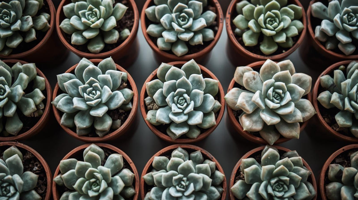 size reference for Rosette Shaped Succulent Pack live succulent from Divine Roots